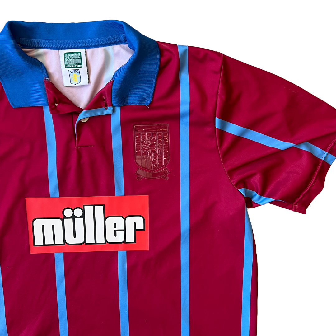 Size XL Score Draw Aston Villa Football Shirt (Grade B)