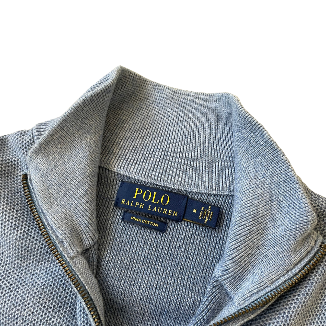 Size Medium Ralph Lauren 1/4 Zip Blue Sweatshirt