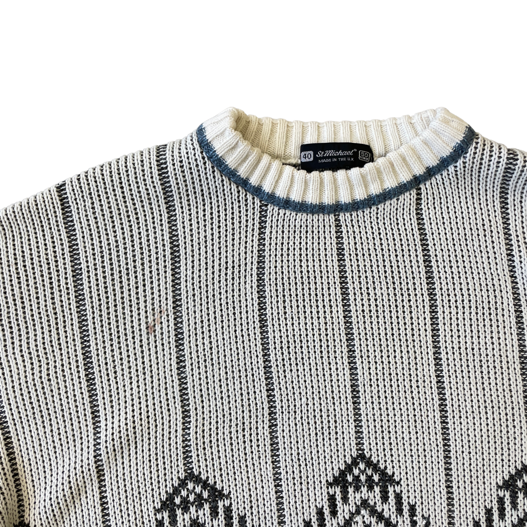 Size XXL St Michael Cream Knit Jumper