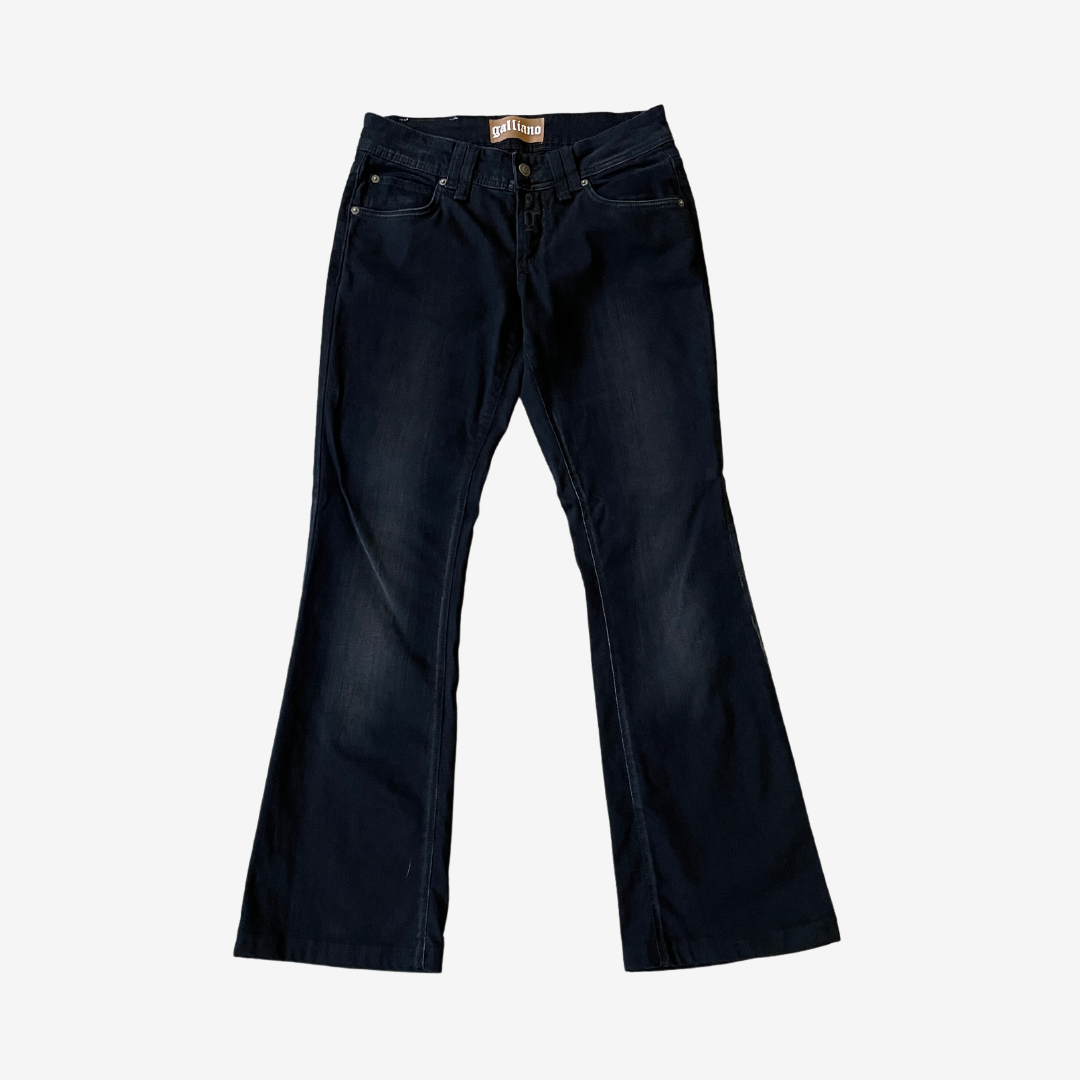 32W 33L Gallano Y2K Black Jeans