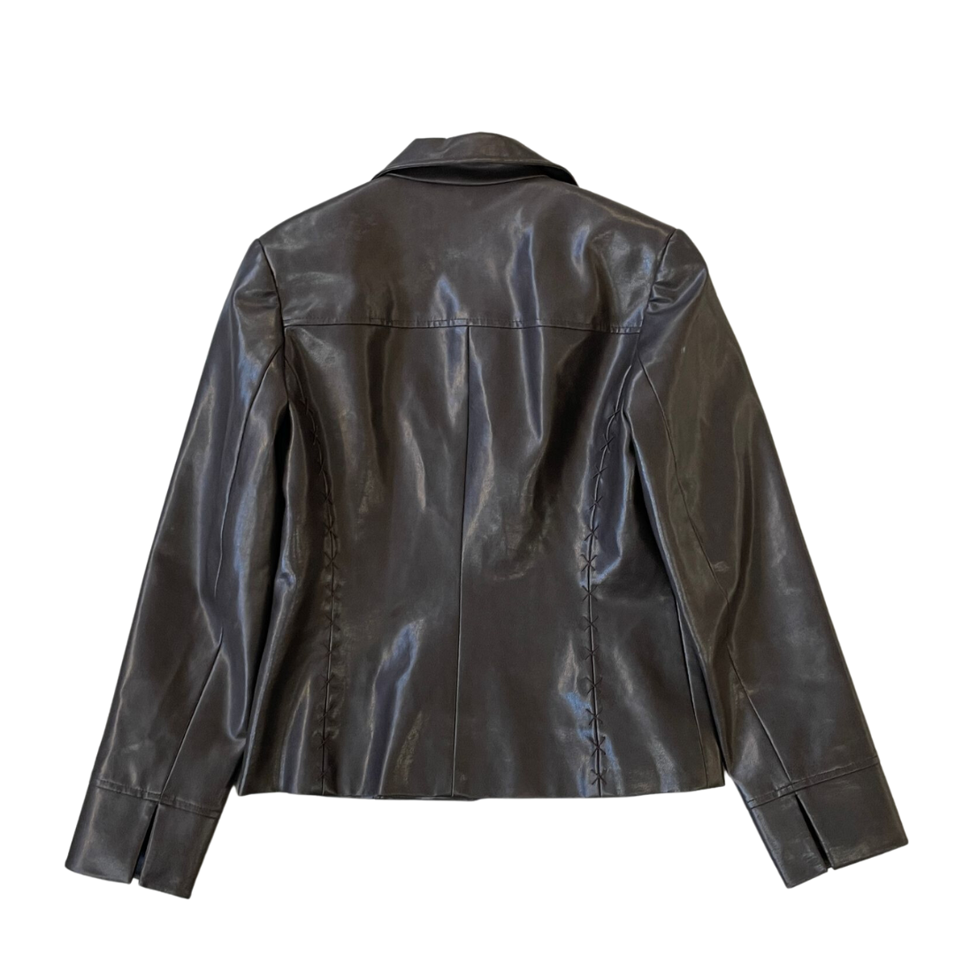 Women's XS Brown Zip-Up Jacket