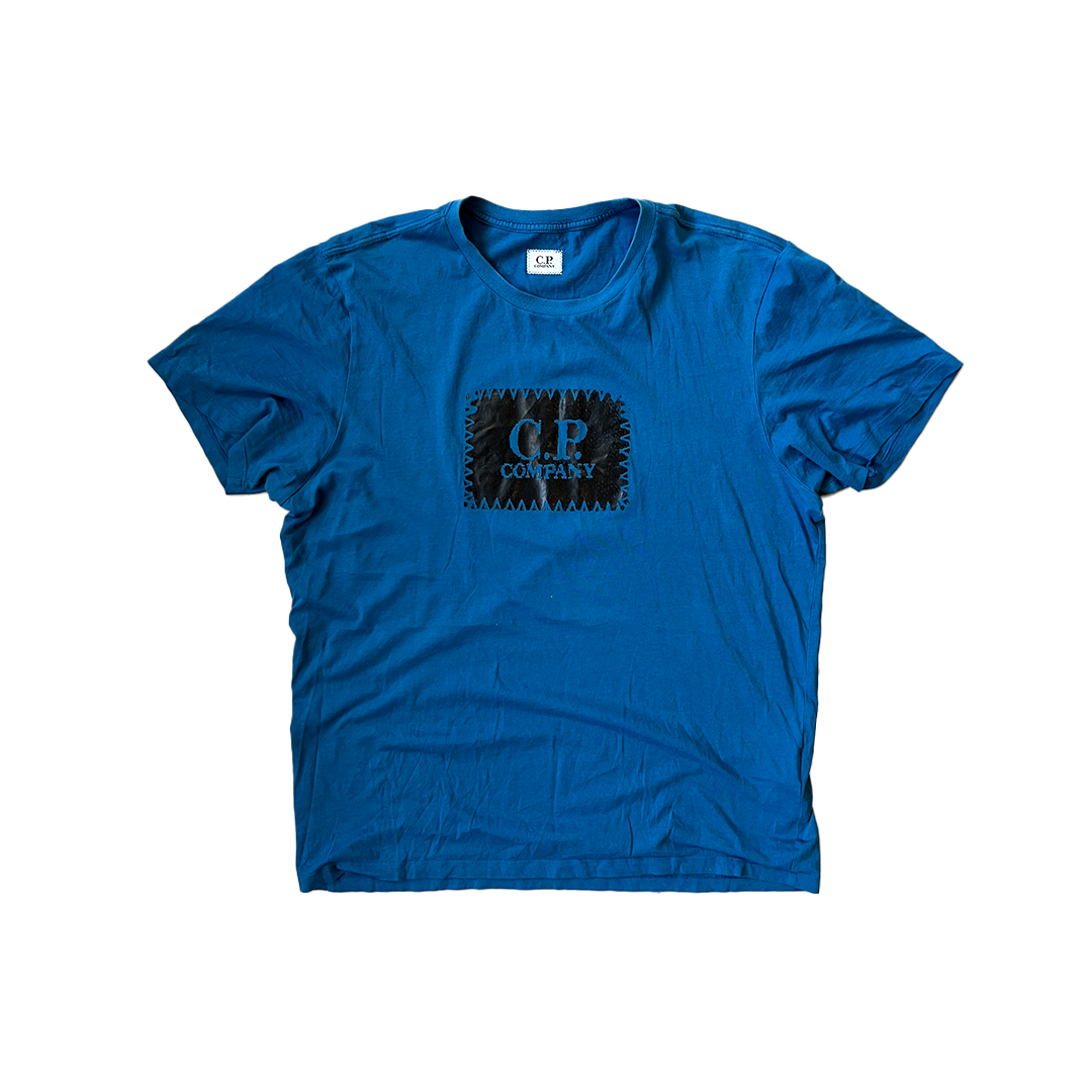 Size Large CP Company Blue Logo T-Shirt
