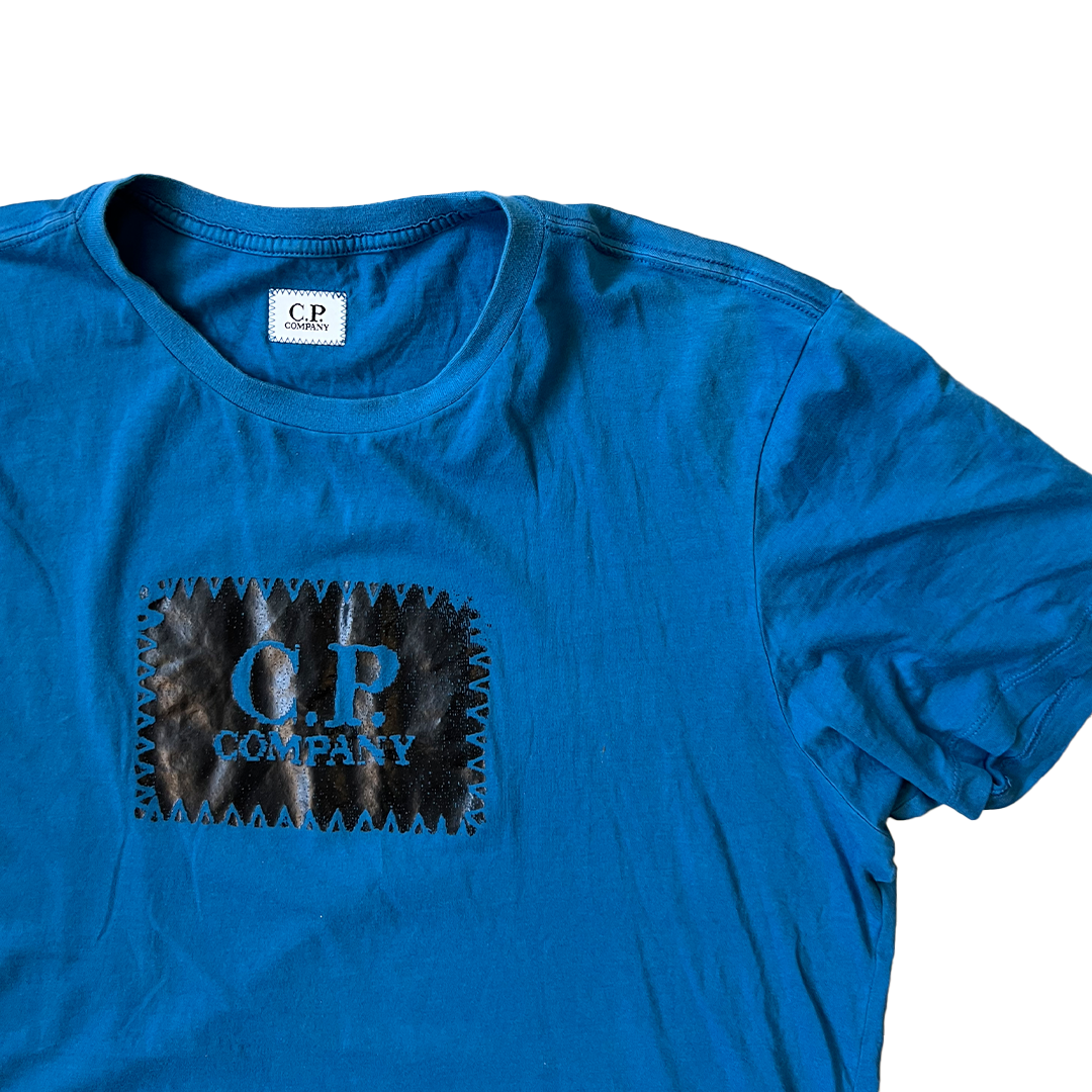 Size Large CP Company Blue Logo T-Shirt