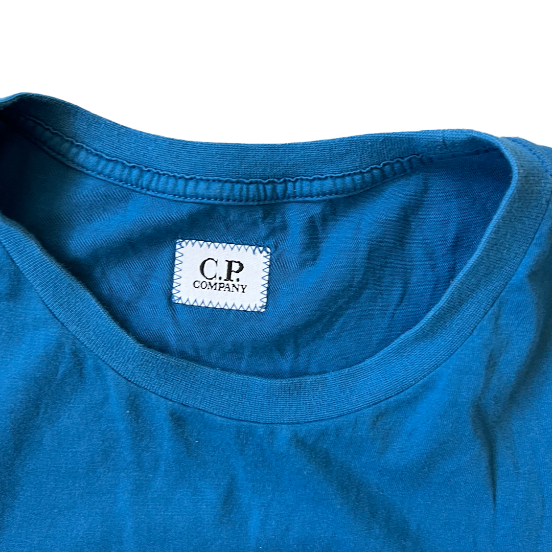 Size Large CP Company Blue Logo T-Shirt