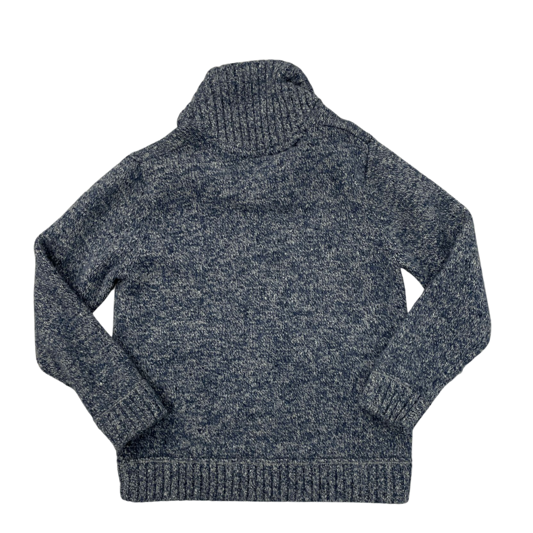 Size Large Mantaray Blue Knitted Zip Cardigan