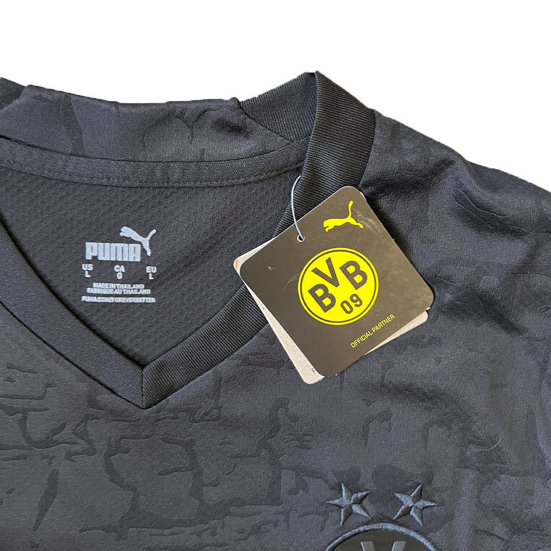 BNWT Size Large Puma Borussia Dortmund No 22 Bellingham Football Black Shirt