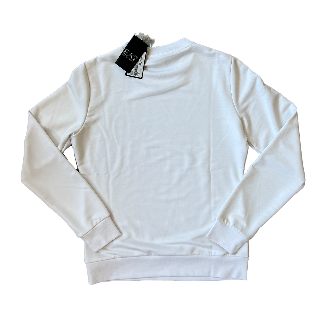 BNWT Size Small EA7 Armani White Long Sleeve Top