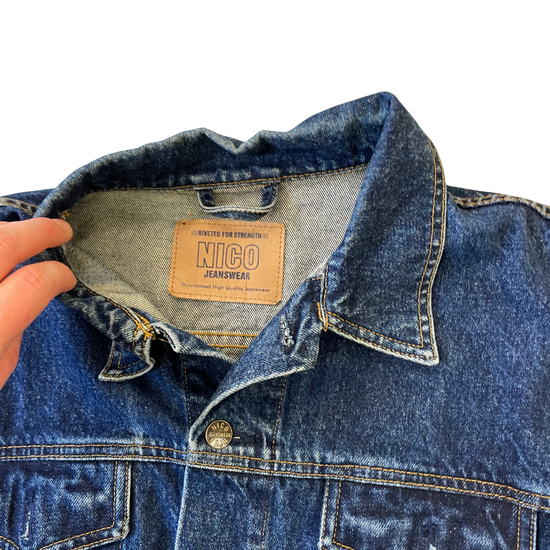 Size Medium Nico Blue Denim Jacket