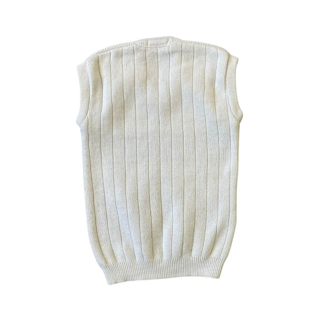Size XS Cream Knitted Vest