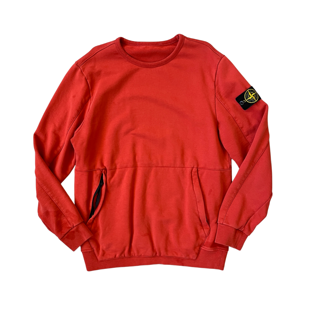 Size Medium Stone Island Dust Orange Sweatshirt gullygarms