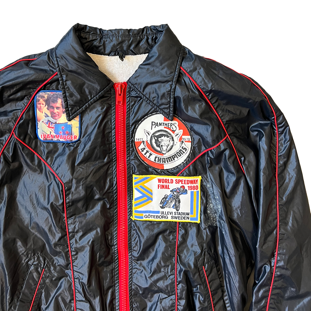 Size Medium Speed Way Black Bomber Jacket