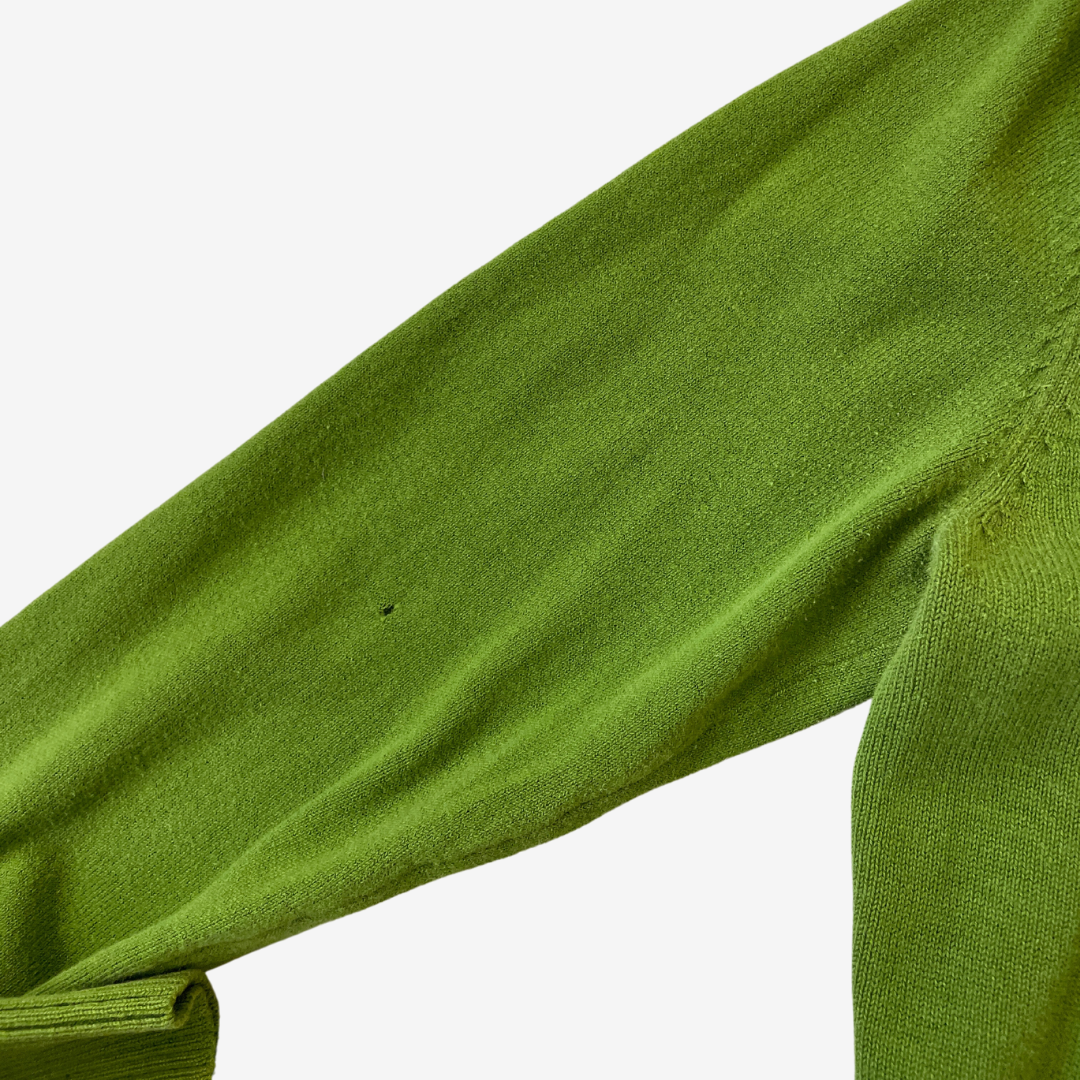 Size Small Green Diamond Knit
