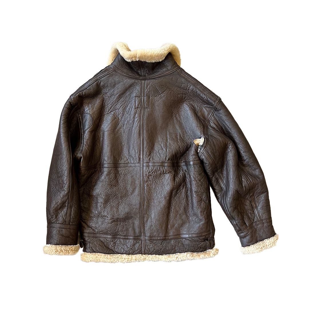 Size XL USA Air Force Brown Shearling Aviator Jacket