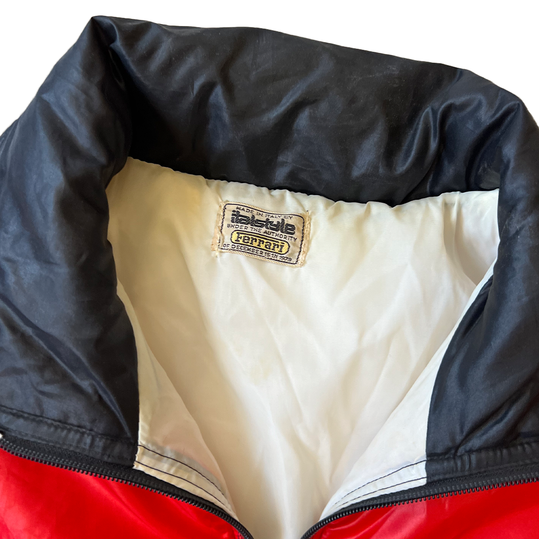 Size Large Ferrari Red/Yellow Padded Shell Jacket