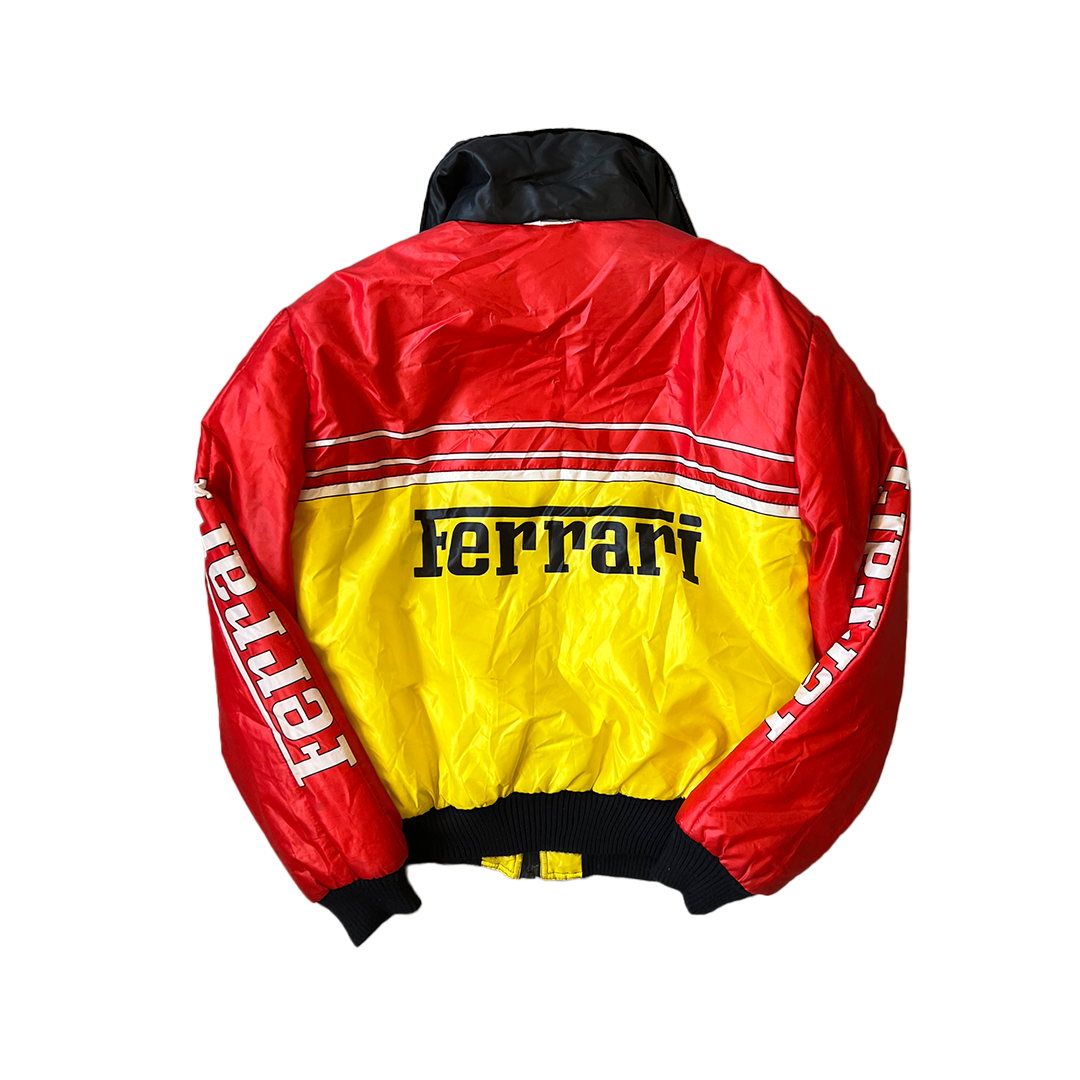 Size Large Ferrari Red/Yellow Padded Shell Jacket