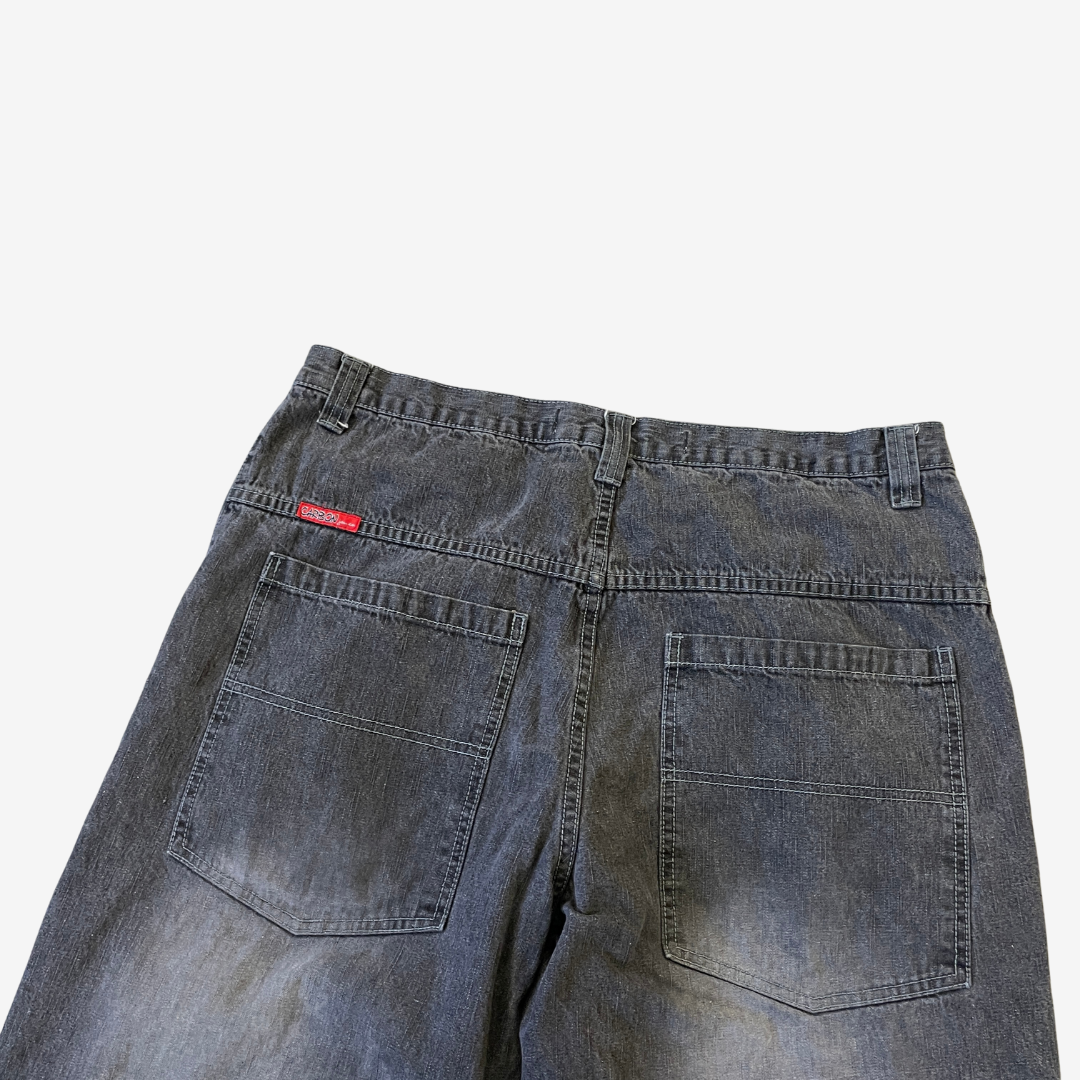 38W 34L Carbon Black Denim Jeans