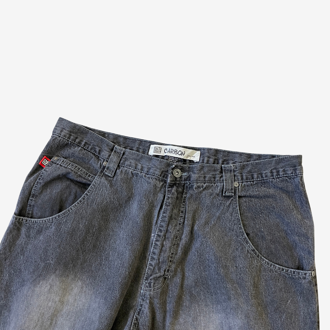 38W 34L Carbon Black Denim Jeans