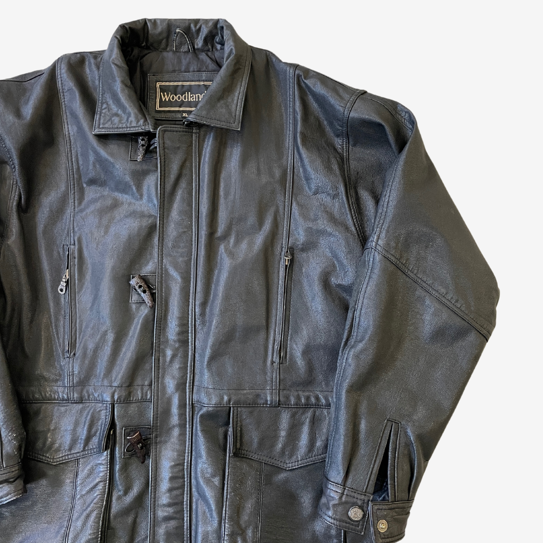 Size XL Black Leather Jacket