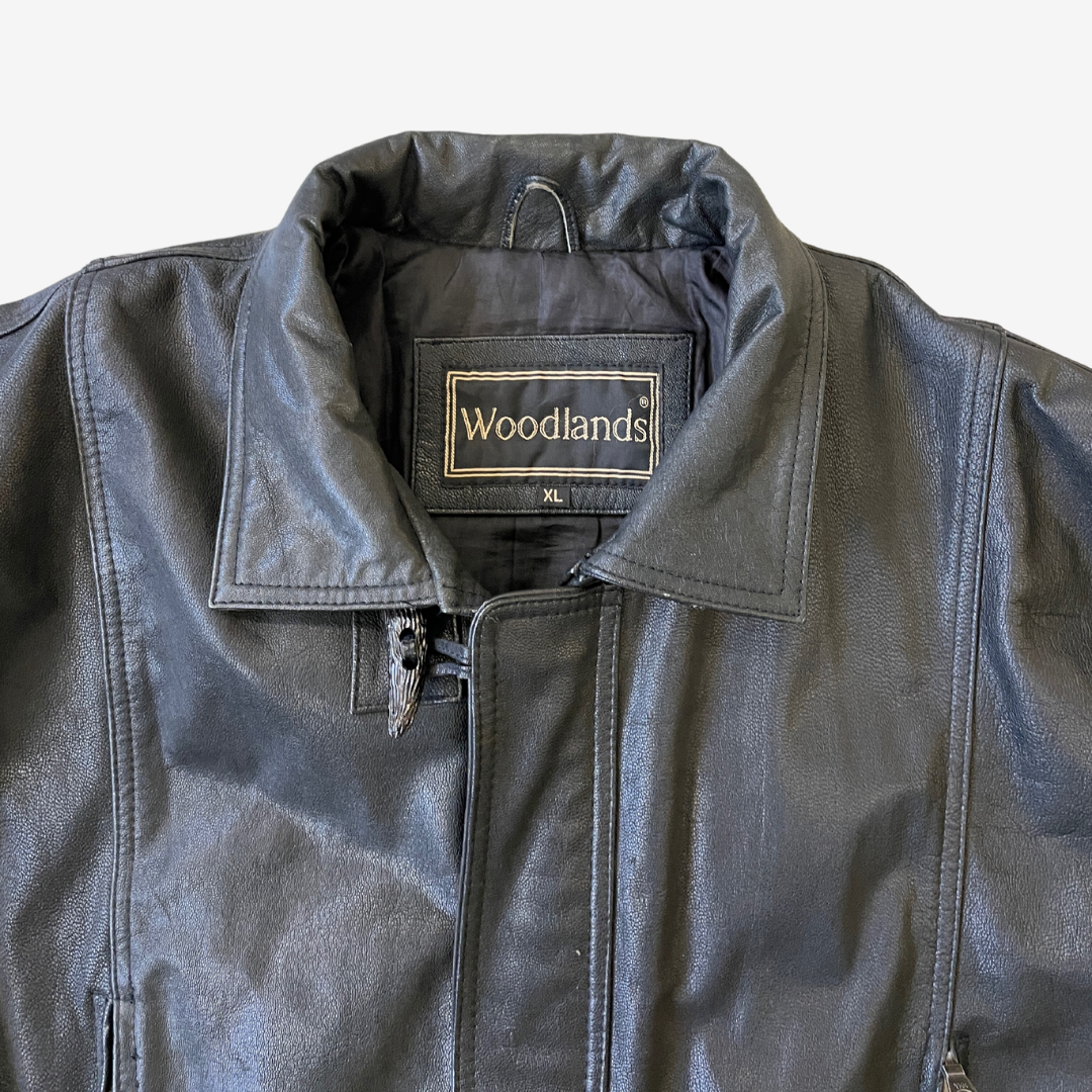 Size XL Black Leather Jacket