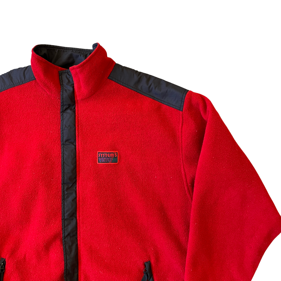 Size XXL Systems 3 Veto Red Reversible Fleece Jacket