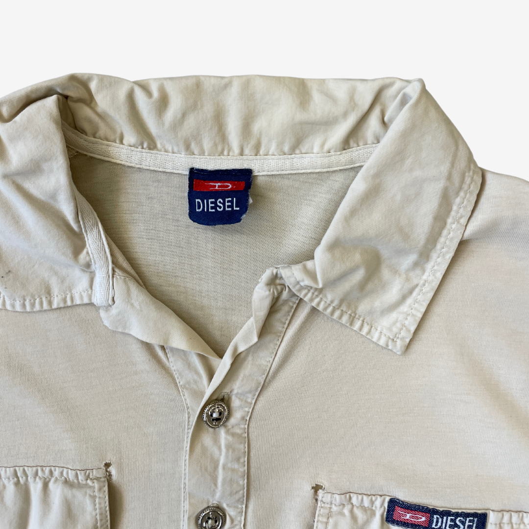 Size Small Diesel Beige Polo Top