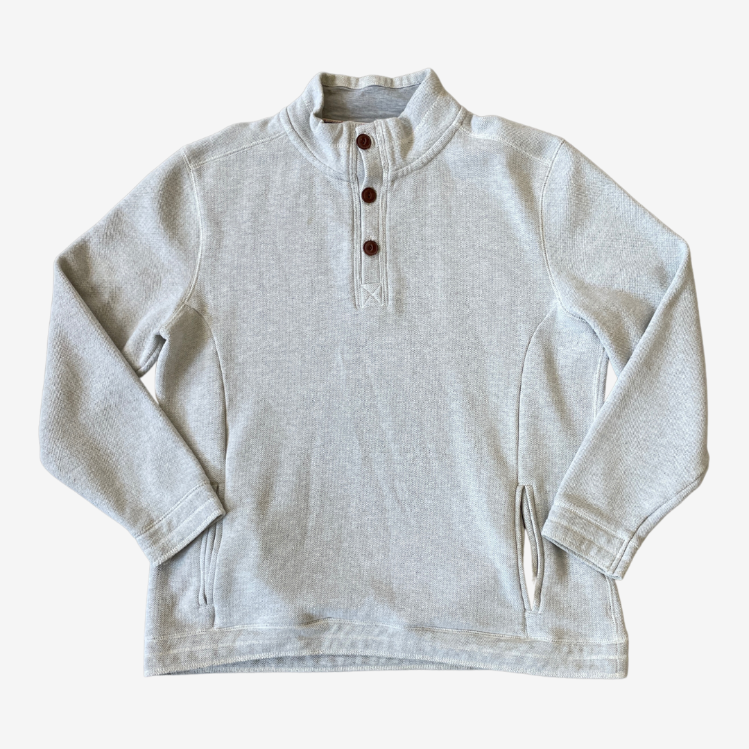 Size XL Boston Crew 1/4 Button Sweatshirt