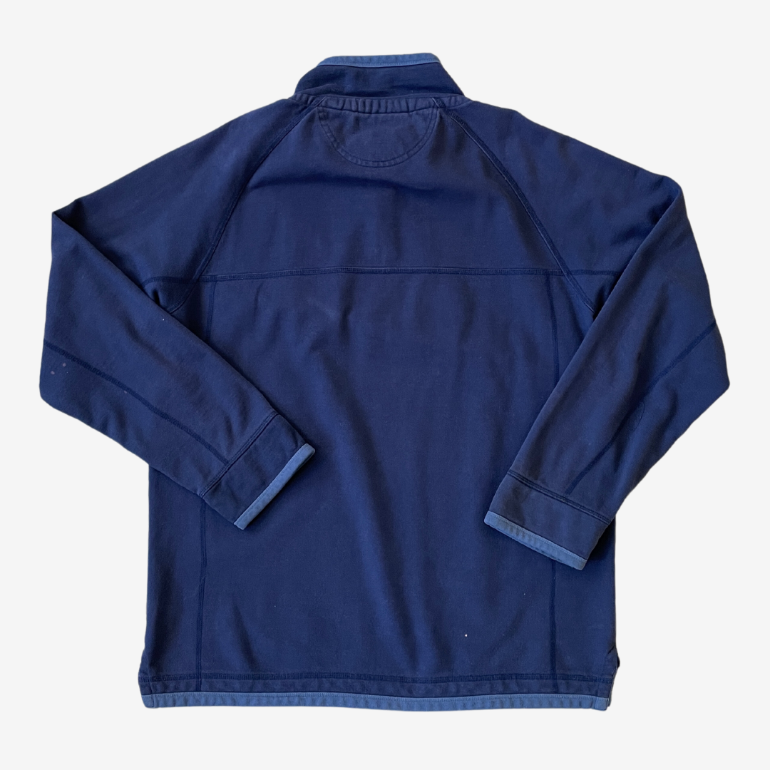 Size Large One Earth 1/4 Zip Navy Sweatshirt