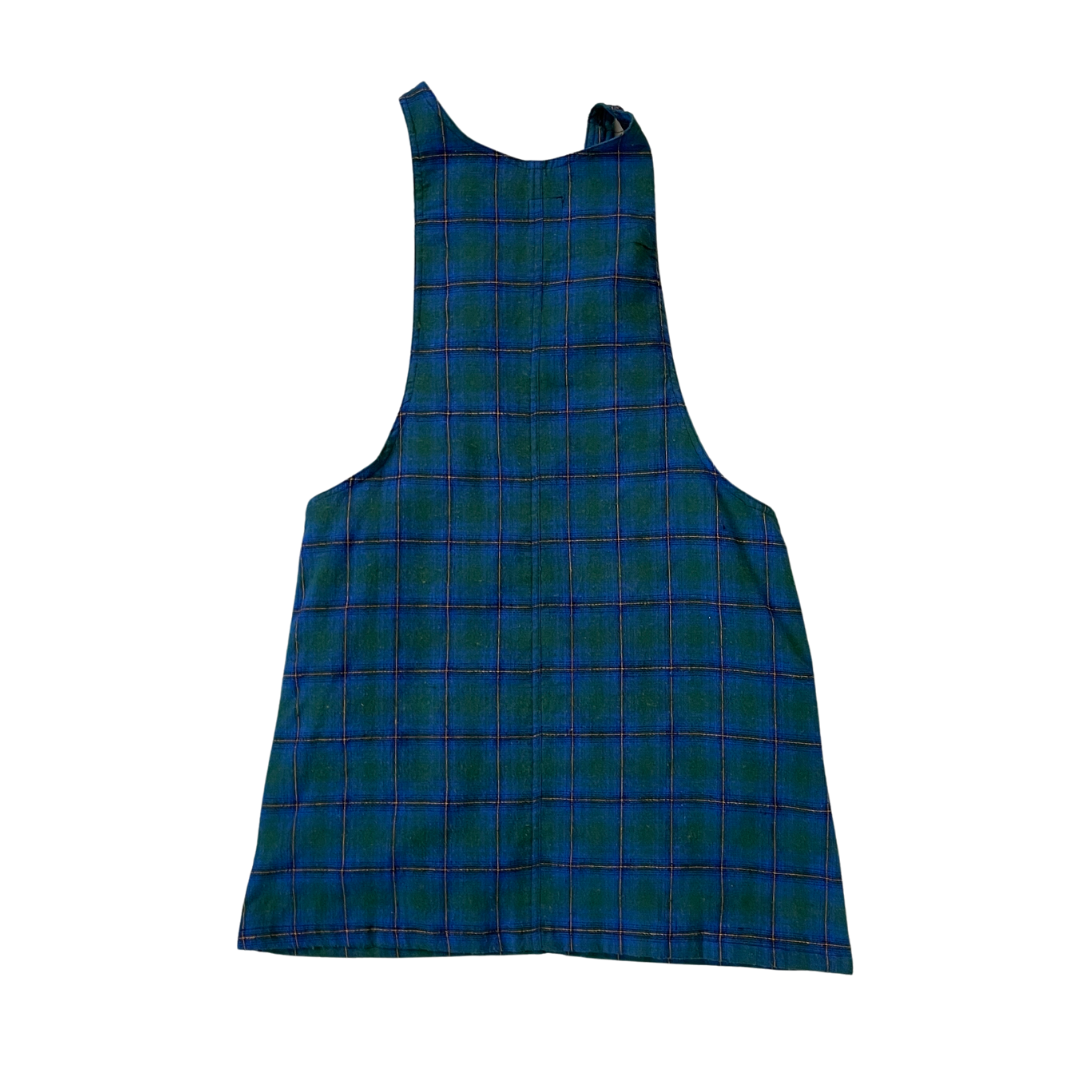 Women's Small 18W 29L Blue Pinaforce Dress
