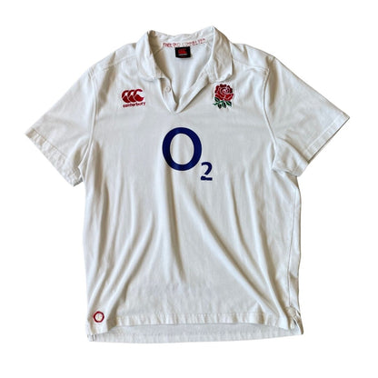 Size 2XL England White Rugby Polo