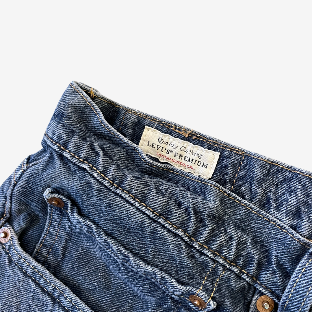 34W 32L Levi's Premium 502 Blue Denim Jeans