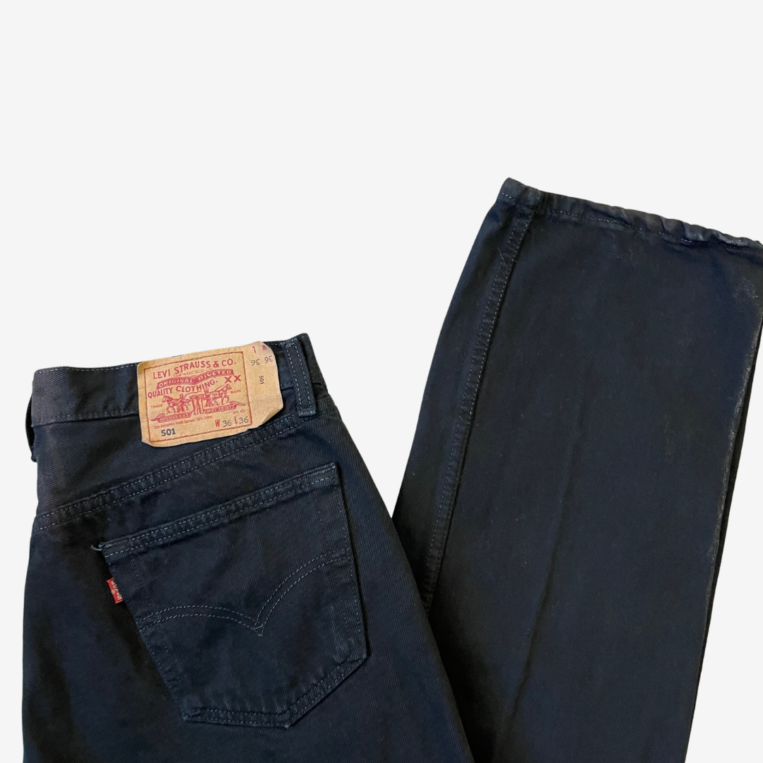 36W 36L Levi's 501 Blue Denim Jeans