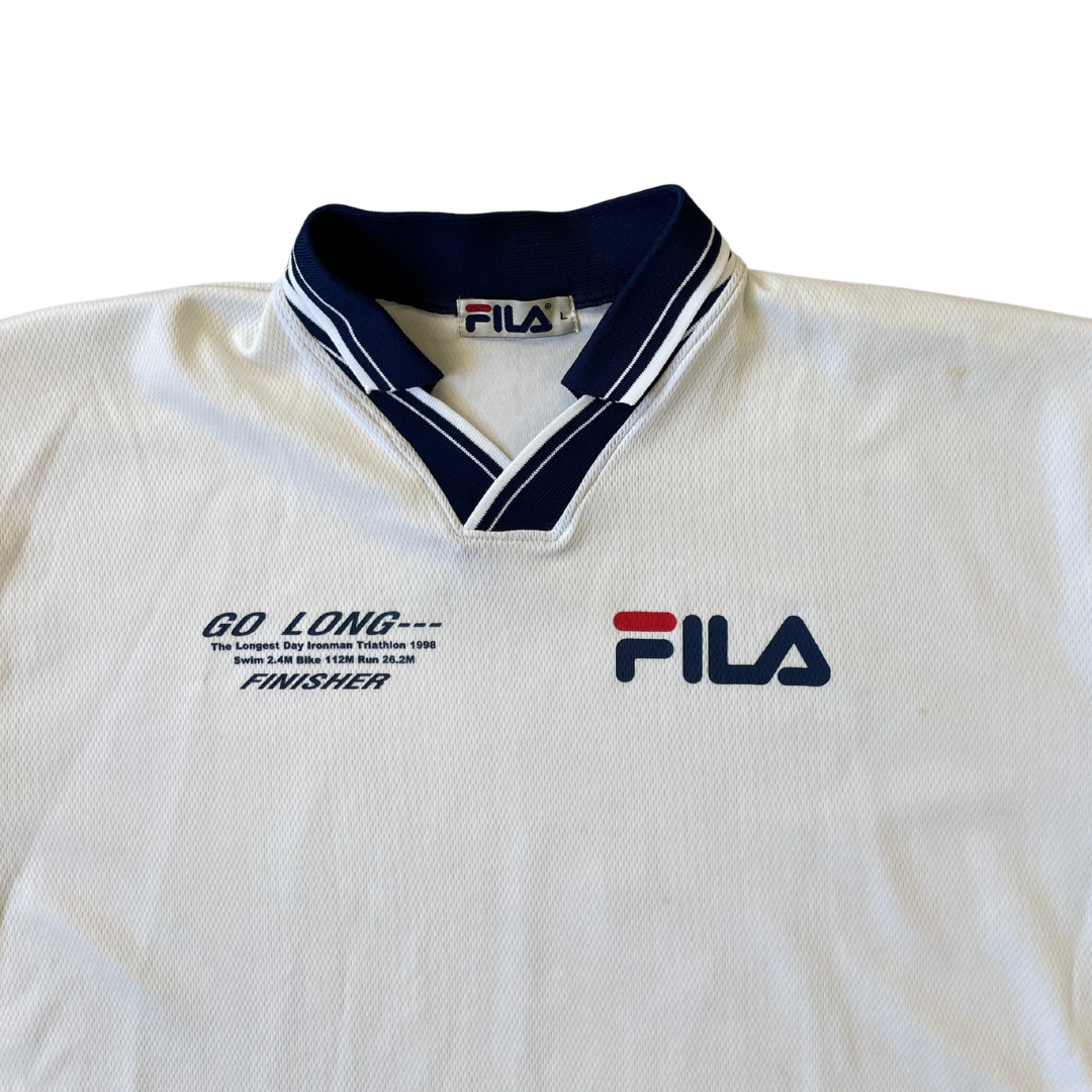 Size Large Vintage Fila Cream Football Shirt