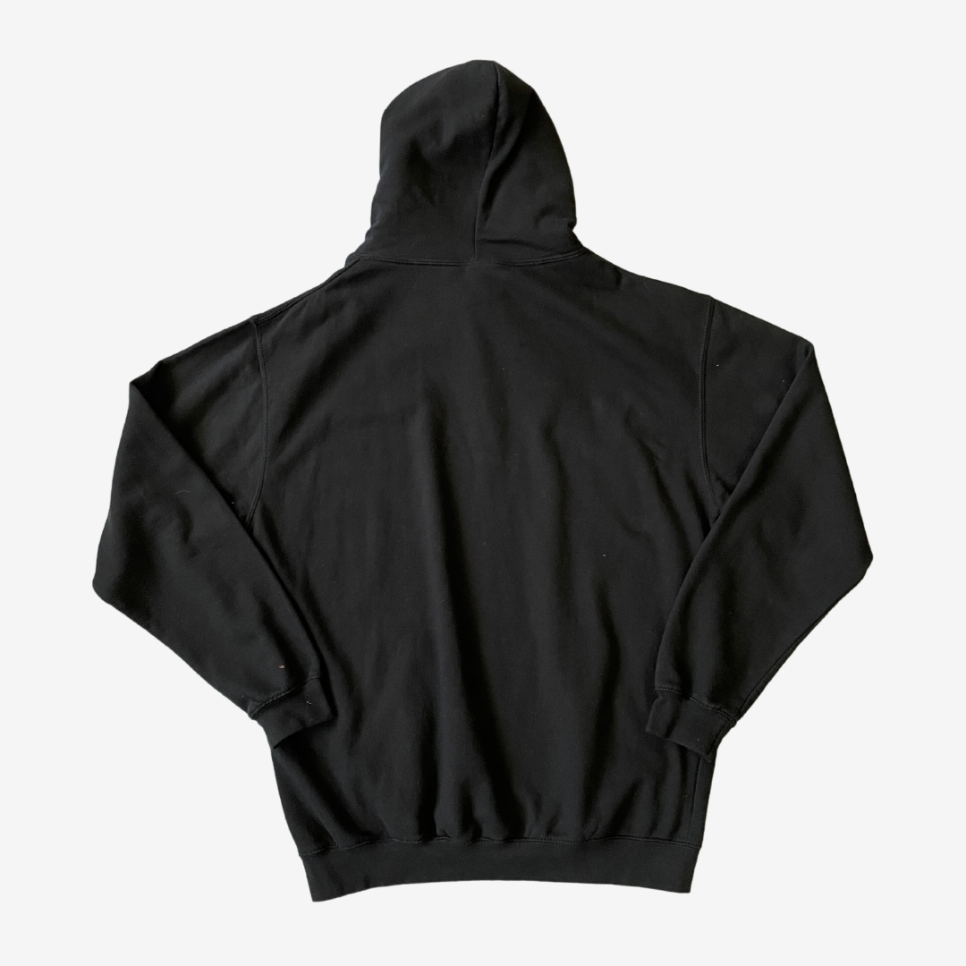 Size Large Graphic Print Black Hoodie