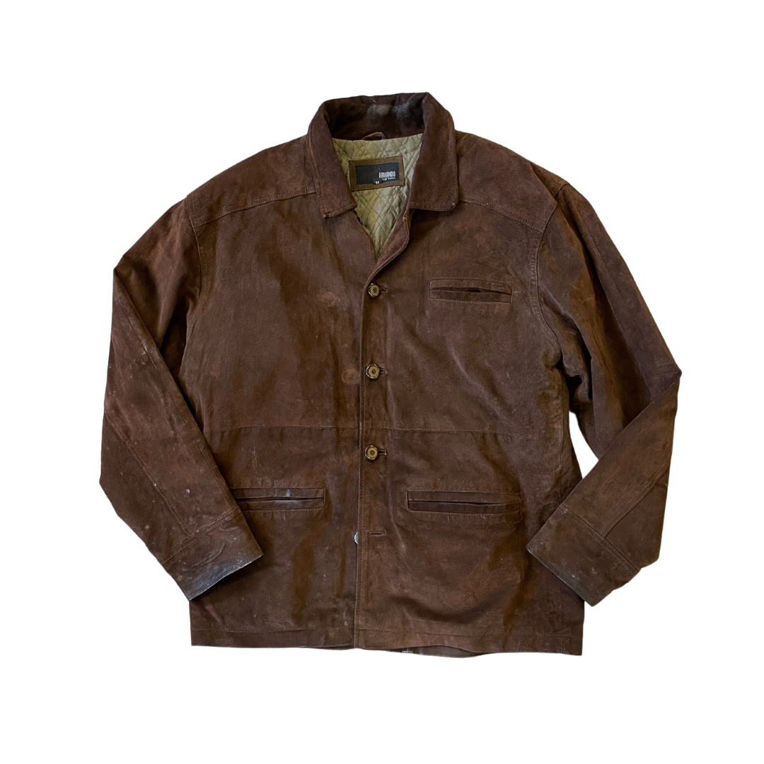 Size Medium Armando Brown Suede Jacket gullygarms