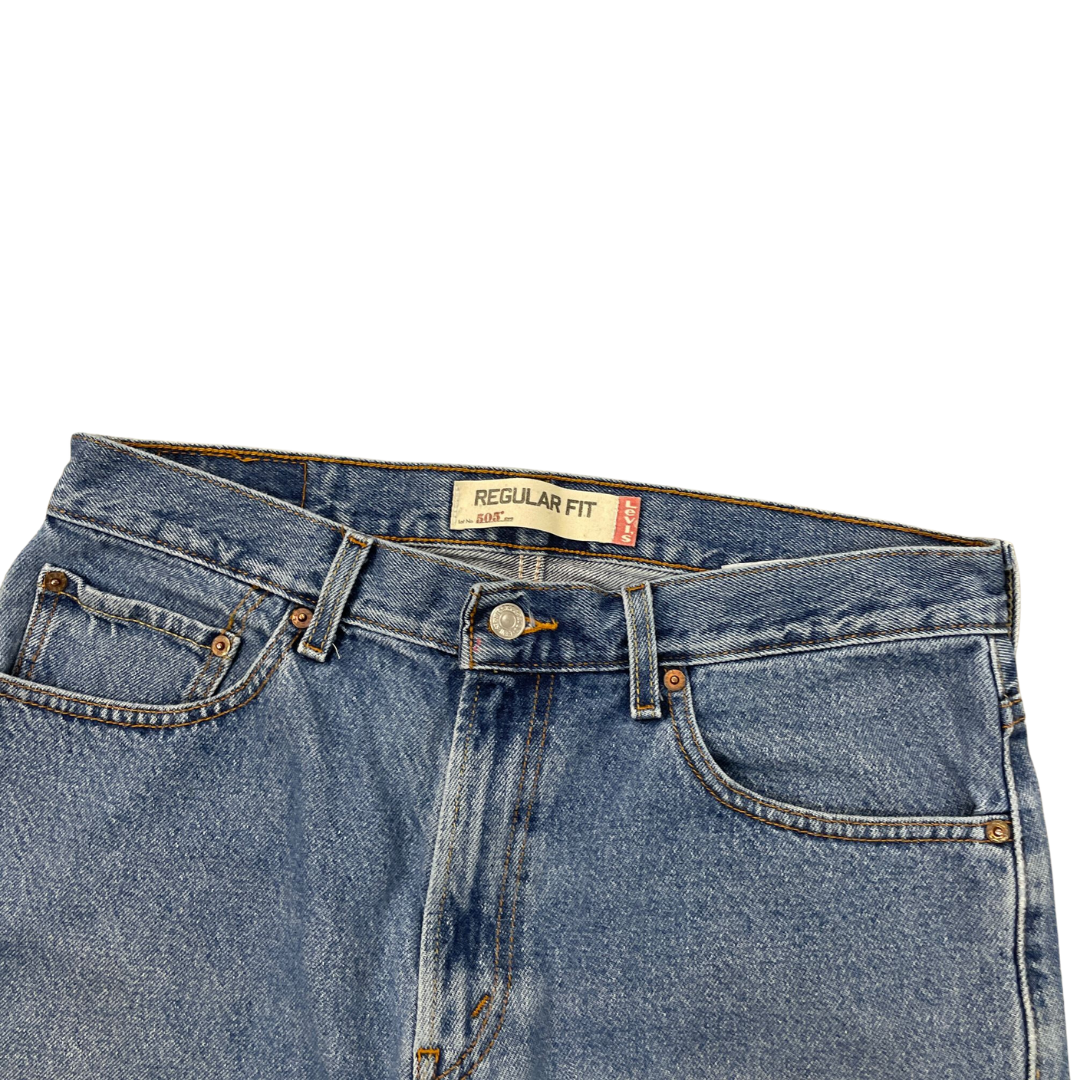 34W 29L Levi's 505 Regular Fit Denim Jeans