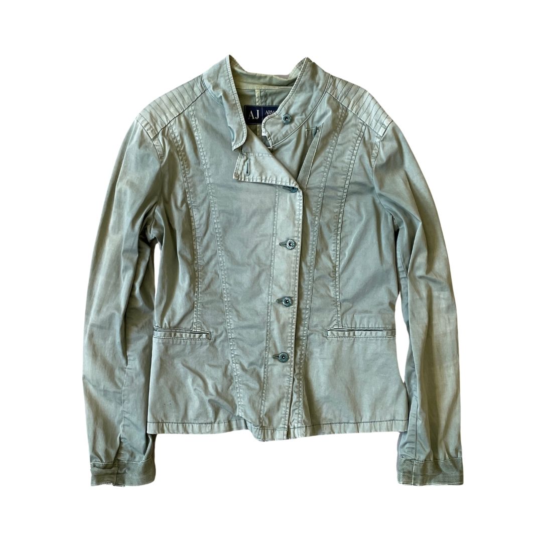 Women s Medium Armani Jeans Green Jacket gullygarms