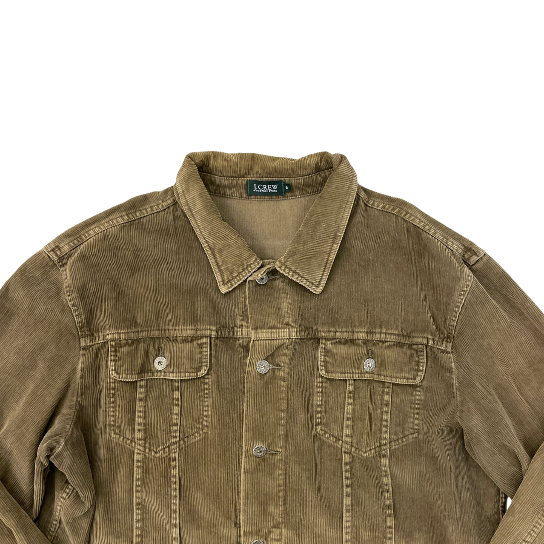 Size XL J Crew Khaki Corduroy Jacket