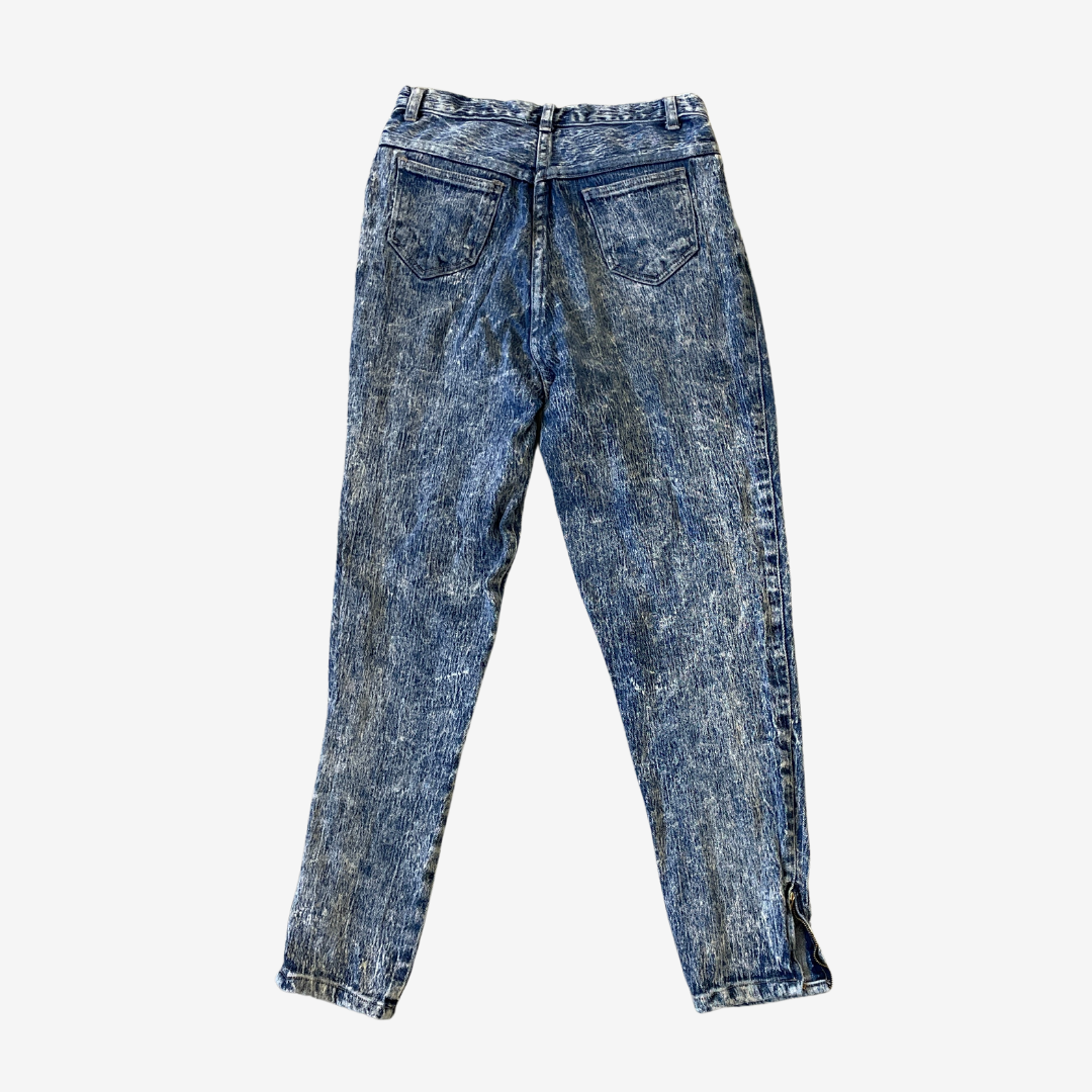 30W 30L Acid Wash Blue Denim Jeans