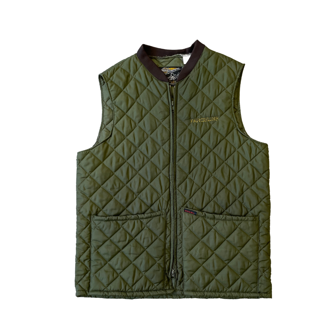 Size Large Dickies Quilted Green Gilet