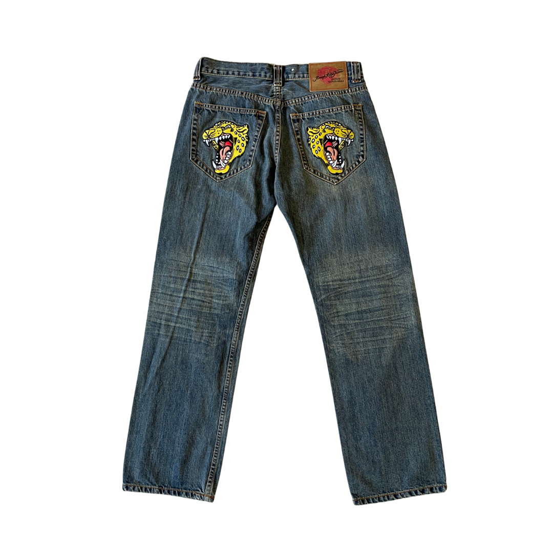 32W 32L Rough Rider Blue Denim JEans gullygarms