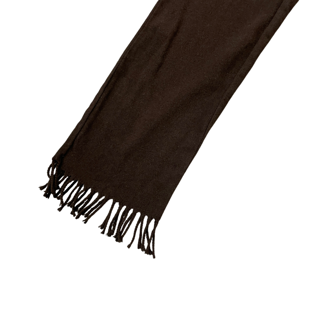 Women's 22W 29L Brown Felt Trousers