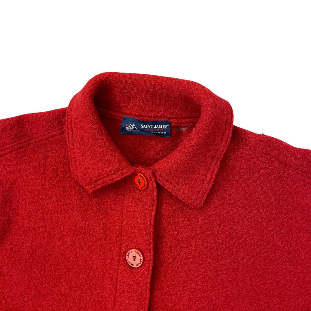 Size Large Button Up Red Cardigan