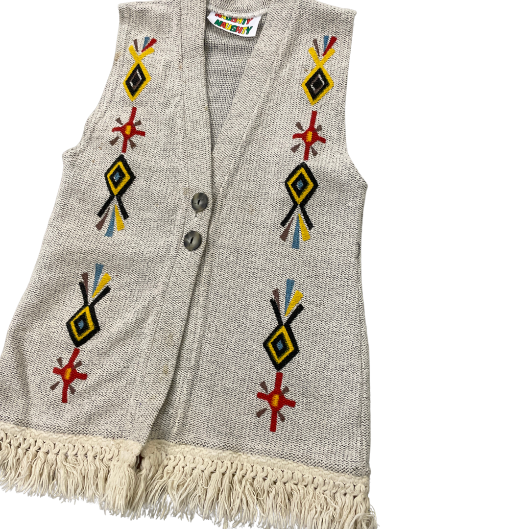 Size XS Beige Waist Coat