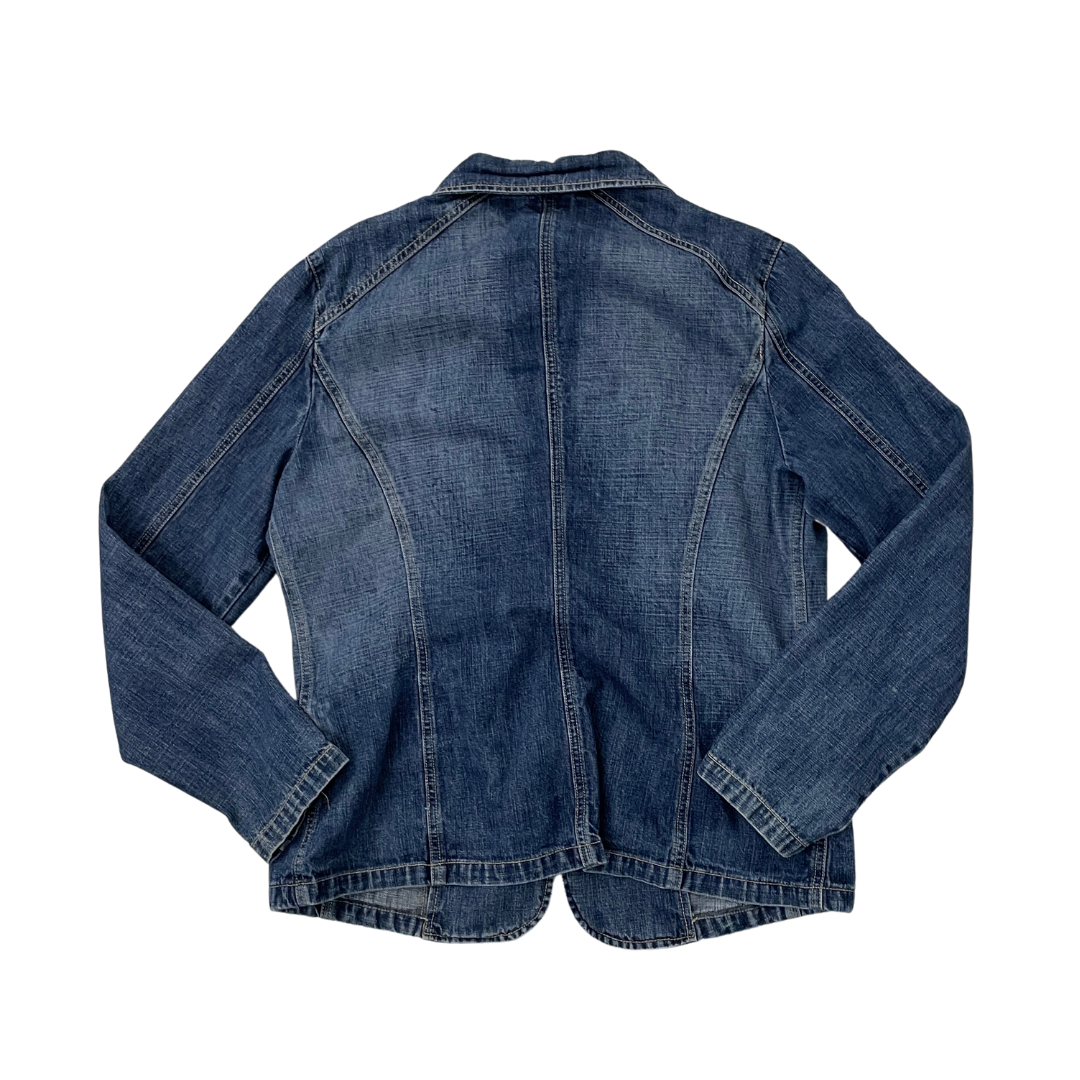 Women's Large Blue Blazer Denim Jacket