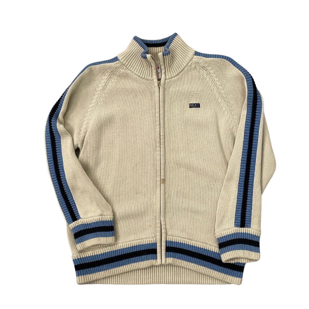 9-10 Years Next Cream Zip-Up Jumper