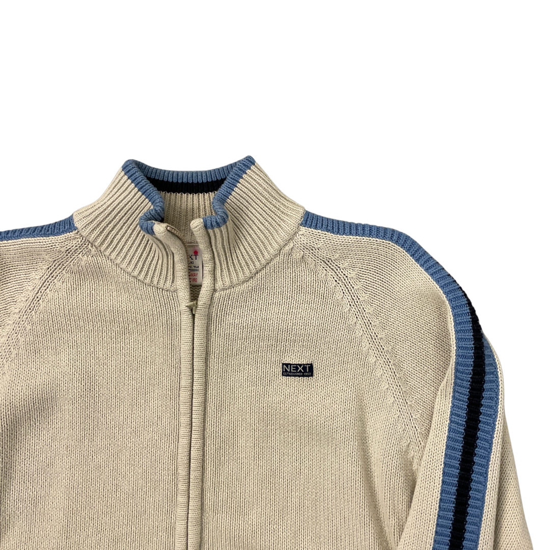 9-10 Years Next Cream Zip-Up Jumper