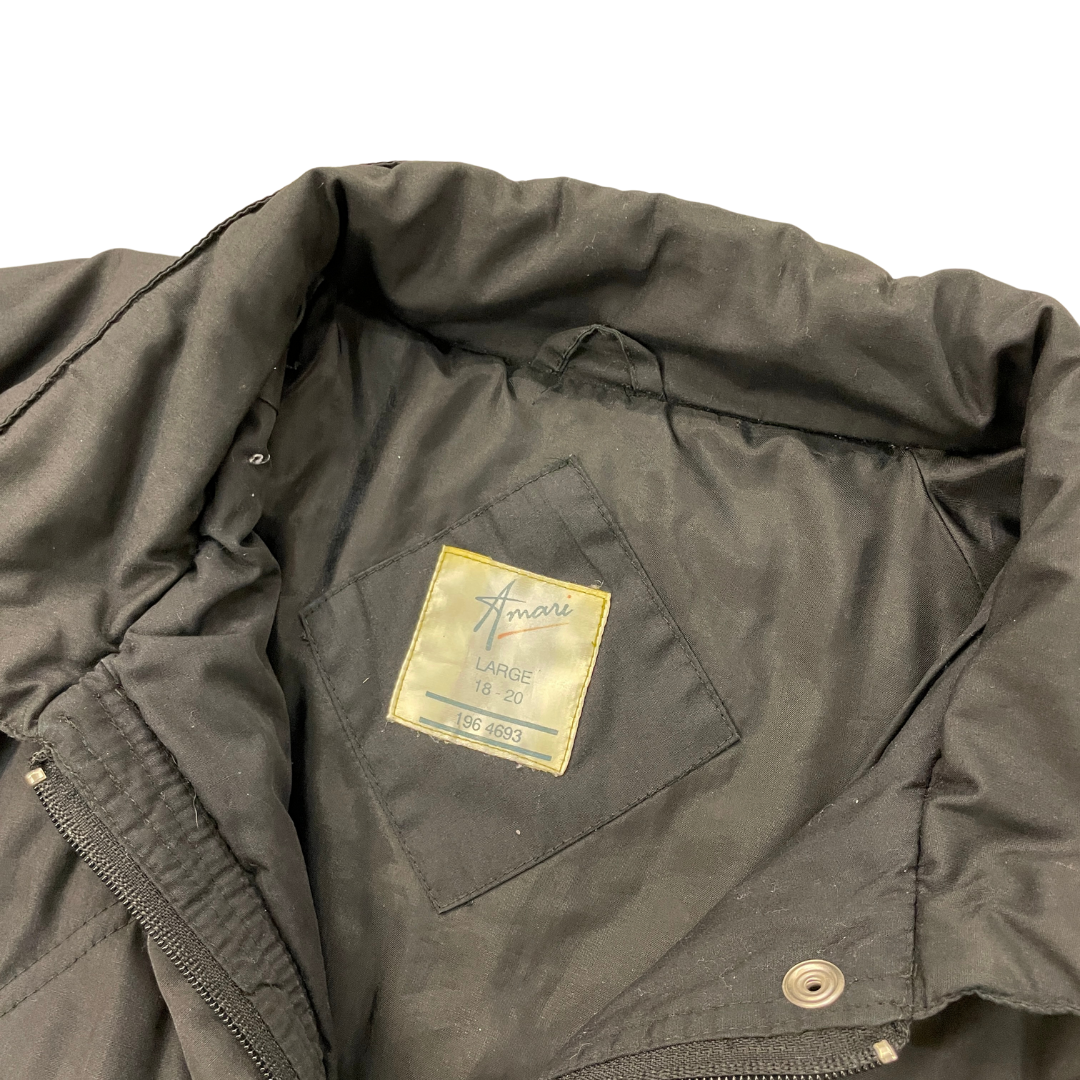Women's XL Amani Black Coat