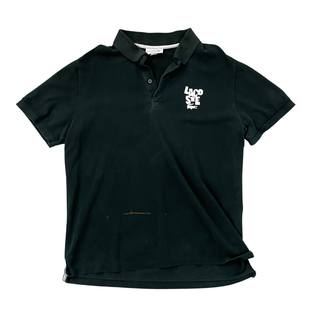 Size Medium Lacoste Black Regular Fit Polo