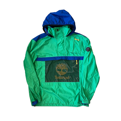 Size Large Timberland Green/Blue 1/4 Zip Jacket