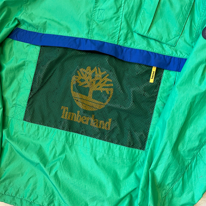 Size Large Timberland Green/Blue 1/4 Zip Jacket